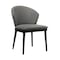 Armen Living Arcadia and Juno 48" Round Charcoal and Black Wood 5 Piece Dining Set SETARDI5JNBLCH48 - alternate 3